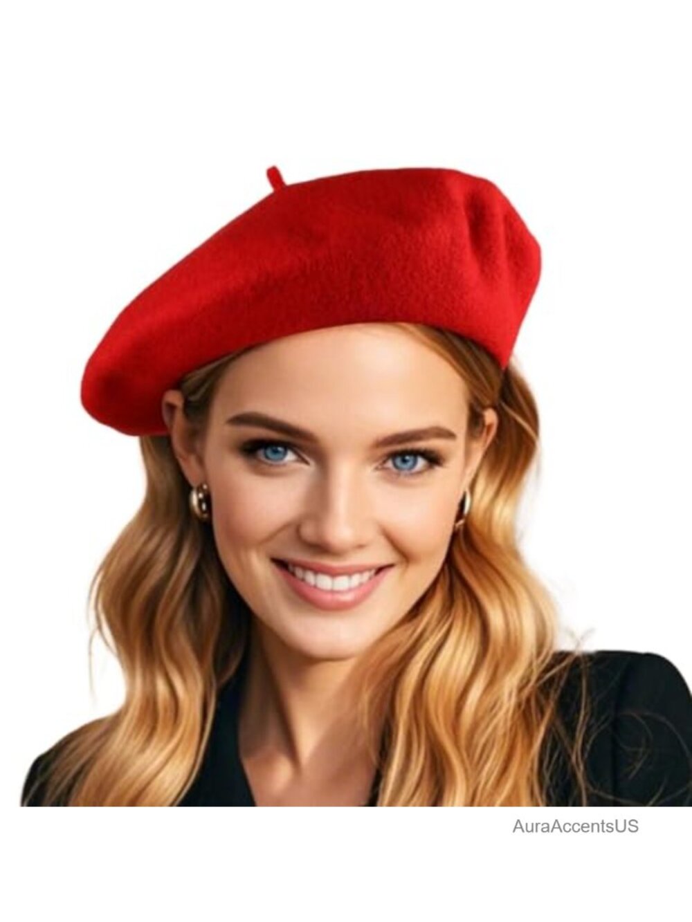 Wool Beret Hat French Parisian Style Slim Fit Winter Accessory